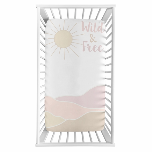 Desert Sun Collection Photo Op Crib Sheet - Wild and Free - alt image 1