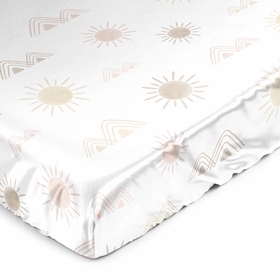 Desert Sun Collection Satin Fitted Crib Sheet