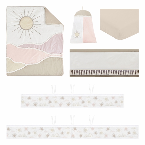 Desert Sun Collection Sweet Jojo Designs 6 Piece Crib Bedding + BreathableBaby Breathable Mesh Liner - alt image 1