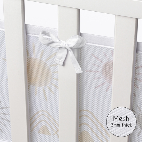 Desert Sun Collection Sweet Jojo Designs + BreathableBaby Breathable Mesh Crib Liner - alt image 4