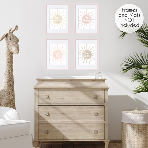 Desert Sun Collection Wall Art Prints - Set of 4 - Watercolor Sun - alt image 3