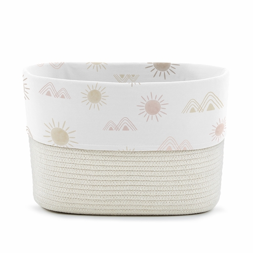 Desert Sun Collection Woven Rope Storage Basket