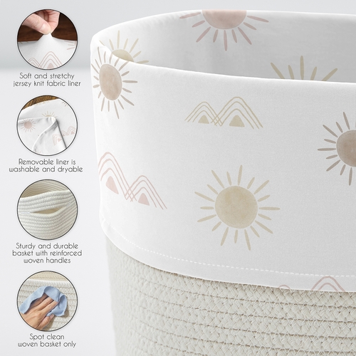 Desert Sun Collection Woven Rope Storage Basket - alt image 3