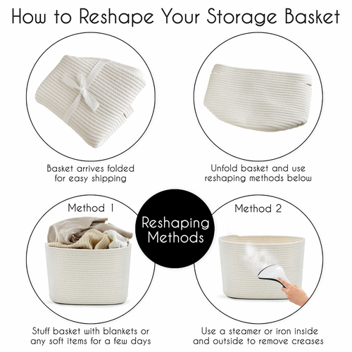 Desert Sun Collection Woven Rope Storage Basket - alt image 5