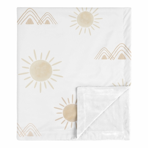 Desert Sun Taupe Collection Baby Blanket