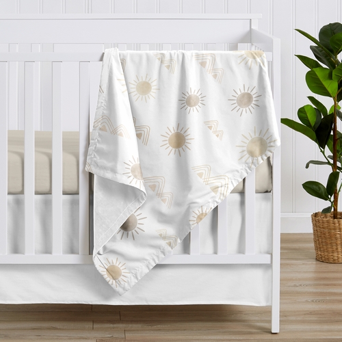 Desert Sun Taupe Collection Baby Blanket - alt image 1