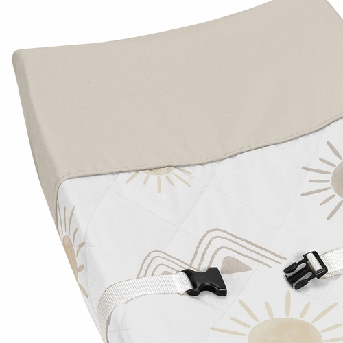 Desert Sun Taupe Collection Changing Pad Cover - alt image 3