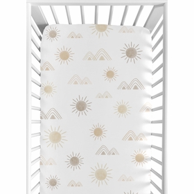 Desert Sun Taupe Collection Crib Sheet