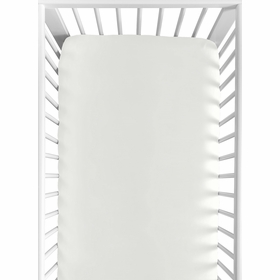 Desert Sun Taupe Collection Crib Sheet - Solid Ivory