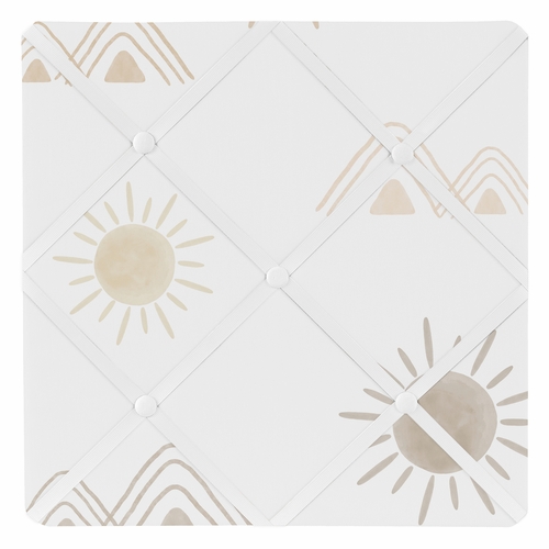 Desert Sun Taupe Collection Fabric Memo Board