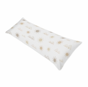 Desert Sun Taupe Collection Full Length Body Pillow Cover
