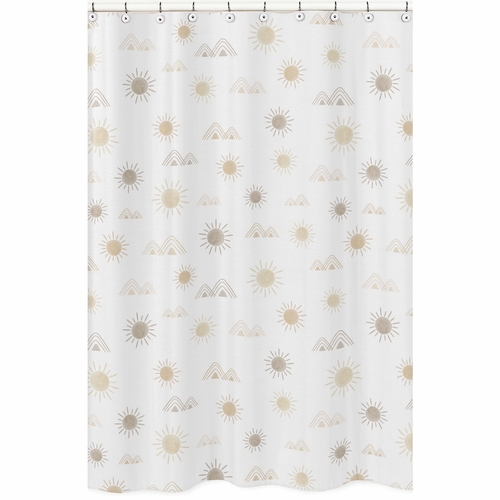 Desert Sun Taupe Collection Shower Curtain