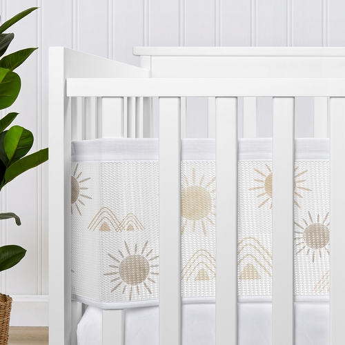 Desert Sun Taupe Collection Sweet Jojo Designs + BreathableBaby Breathable Mesh Crib Liner - alt image 3