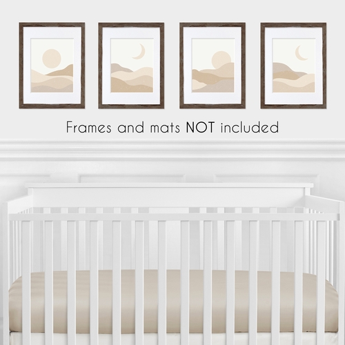 Desert Sun Taupe Collection Wall Art Prints - Set of 4 - alt image 1