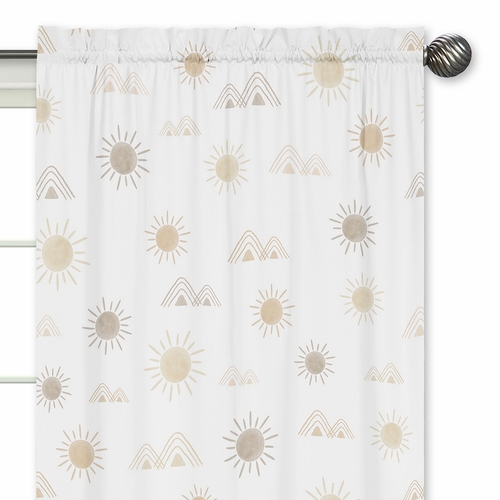 Desert Sun Taupe Collection Window Panels - Set of 2 - alt image 2