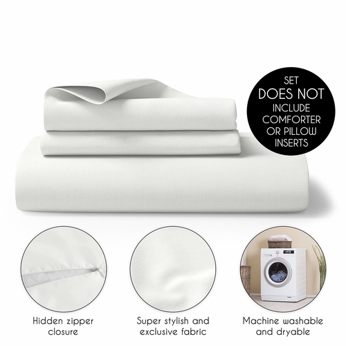 Diamond Tuft Hunter Green Collection Queen Duvet Cover Bedding Set - alt image 4