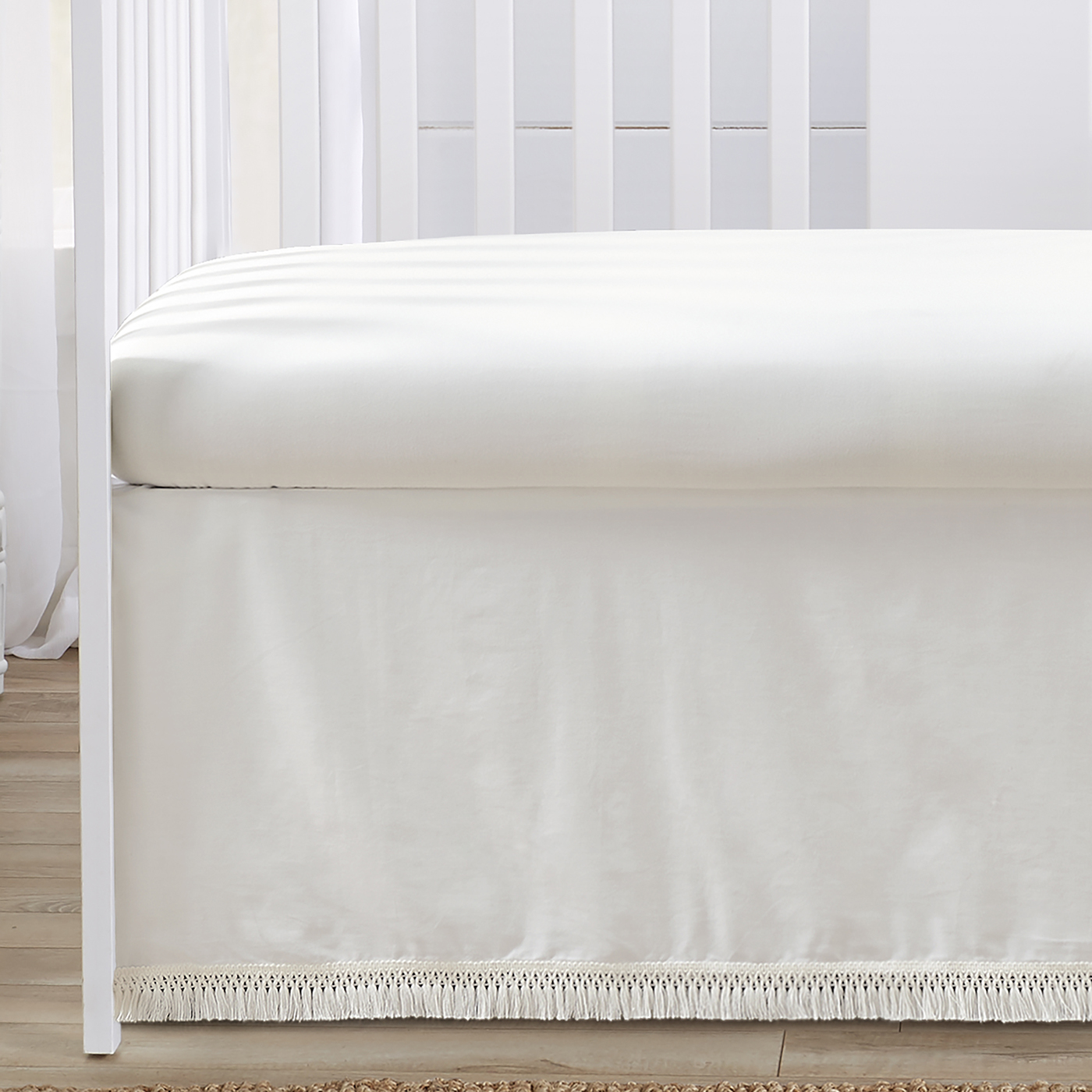 Diamond Tuft Ivory Collection 4 Piece Crib Bedding
