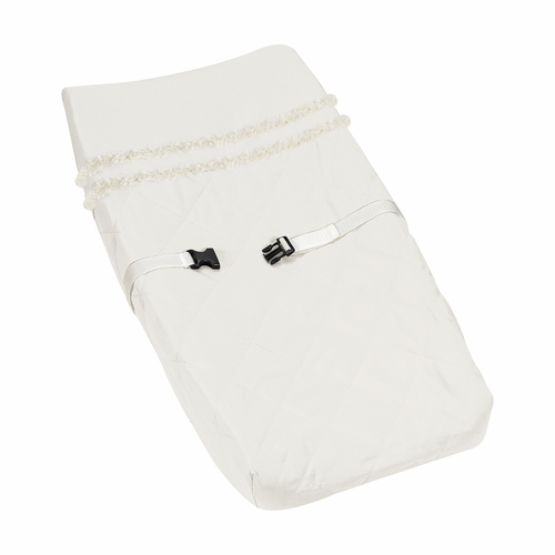 Diamond Tuft Ivory Collection Changing Pad Cover