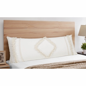 Diamond Tuft Ivory Collection Full Length Body Pillow Cover