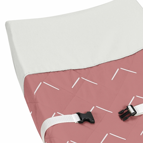 Diamond Tuft Mauve Pink Collection Changing Pad Cover - alt image 3