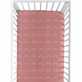 Diamond Tuft Mauve Pink Collection Crib Sheet