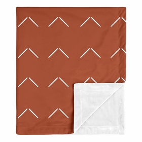 Diamond Tuft Orange Collection Baby Blanket