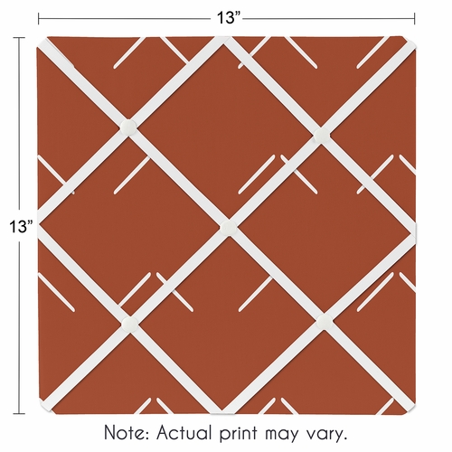 Diamond Tuft Orange Collection Fabric Memo Board - alt image 2