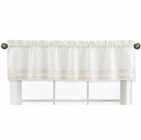 Diamond Tuft Orange Collection Fringe Window Valance