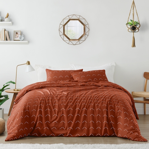 Diamond Tuft Orange Collection Full/Queen Bedding