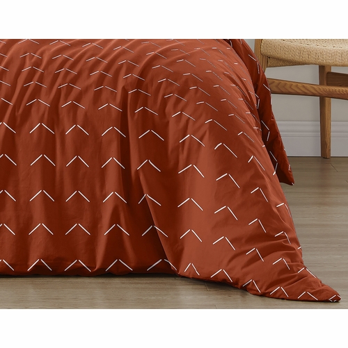 Diamond Tuft Orange Collection Full/Queen Bedding - alt image 5