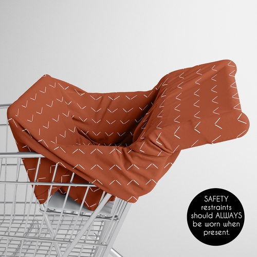 Diamond Tuft Orange Collection Multi Use Baby Car Seat and Nursing Cover - alt image 3