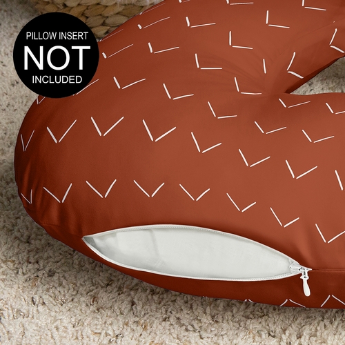 Diamond Tuft Orange Collection Nursing Breastfeeding Pillow Cover - alt image 2