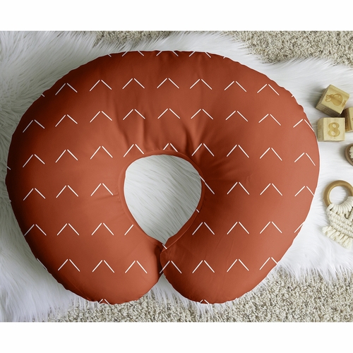Diamond Tuft Orange Collection Nursing Breastfeeding Pillow Cover - alt image 4