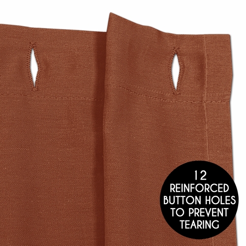 Diamond Tuft Orange Collection Shower Curtain - alt image 3