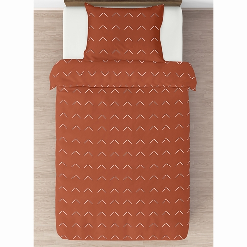 Diamond Tuft Orange Collection Twin Bedding - alt image 2