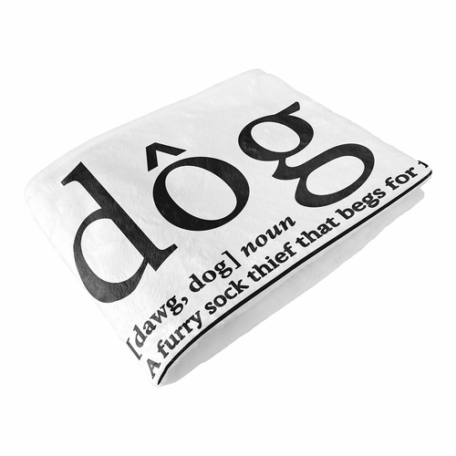 Dictionary Collection Dog Birthday Milestone Blanket - alt image 5