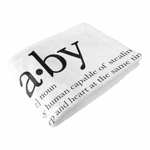 Dictionary Collection Monthly Milestone Baby Blanket - alt image 5