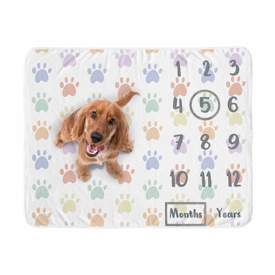 Dog Birthday Milestone Blankets
