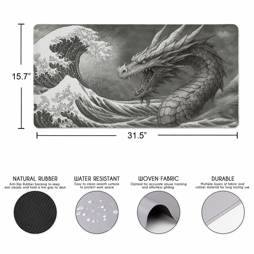Dragon Collection Large Mouse Pad Desk Mat - alt image 2