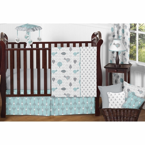 Earth and Sky 11 Piece Bumperless Crib Bedding Collection
