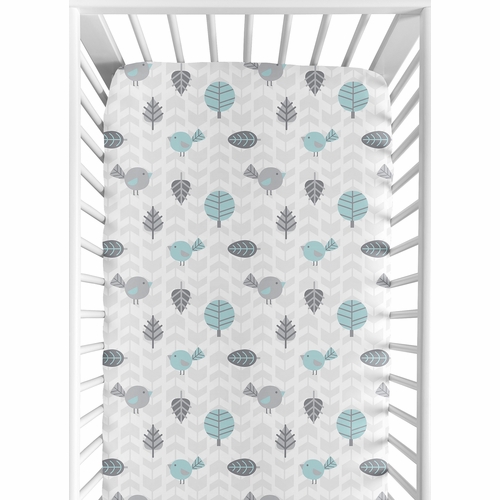 Earth and Sky Collection Crib Sheet - Print
