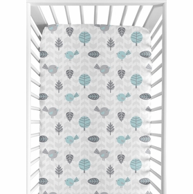 Earth and Sky Collection Crib Sheet - Print