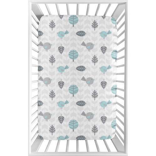 Earth and Sky Collection Mini Crib Sheet - alt image 1