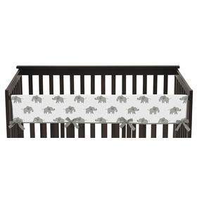 Elephant Grey and Blush Pink Collection Long Rail Guard Cover