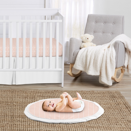 Elephant Grey And Blush Pink Collection Playmat - Arrow Print - alt image 1