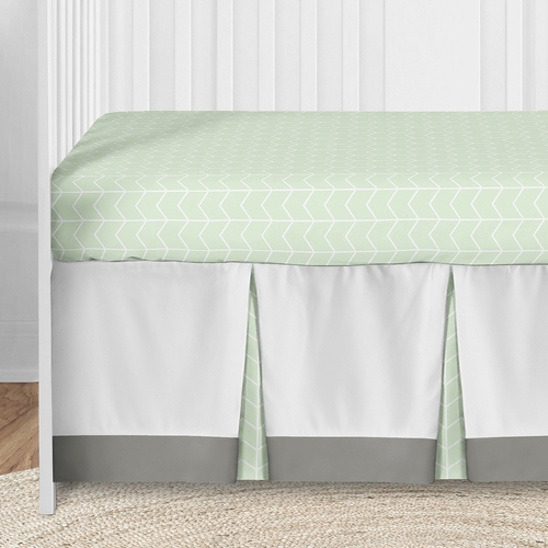 Elephant Grey and Mint Collection 5 Piece Crib Bedding - alt image 4