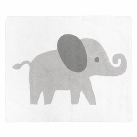 Elephant Grey and Mint Collection Accent Floor Rug