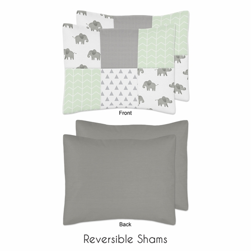 Elephant Grey and Mint Collection Full/Queen Bedding - alt image 1