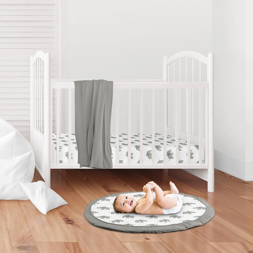 Elephant Grey and Mint Collection Playmat - alt image 1
