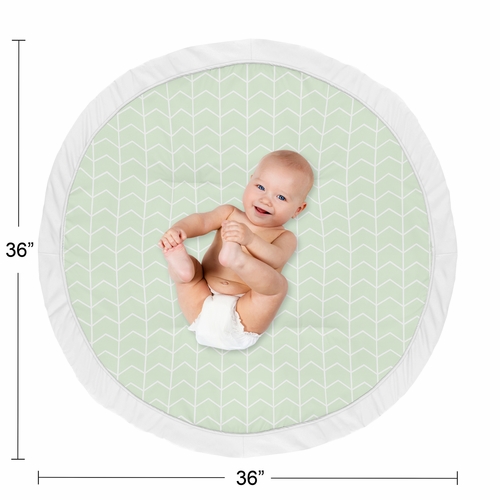 Elephant Grey And Mint Collection Playmat - Arrow Print - alt image 3